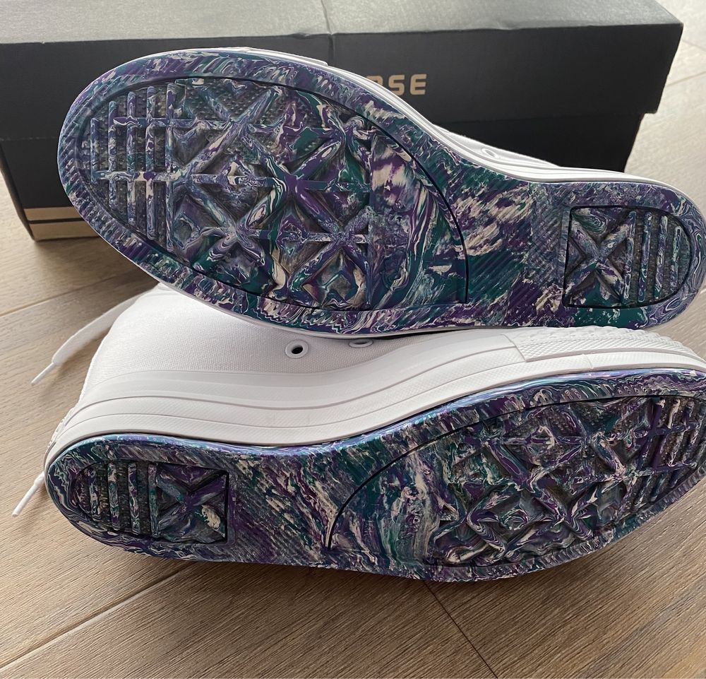 Trampki converse chuck taylor limit platform plus biale 39 limitowane