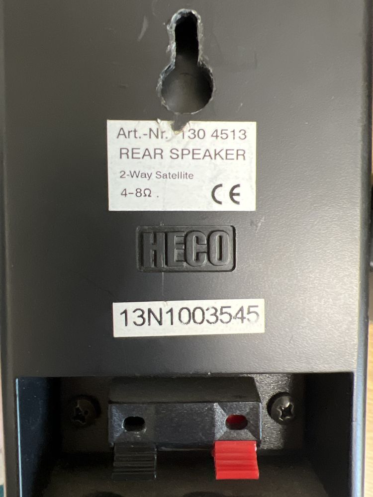 #1037 zestaw 5.1 heco subwoofer pasywny satelity głośniki kino domowe