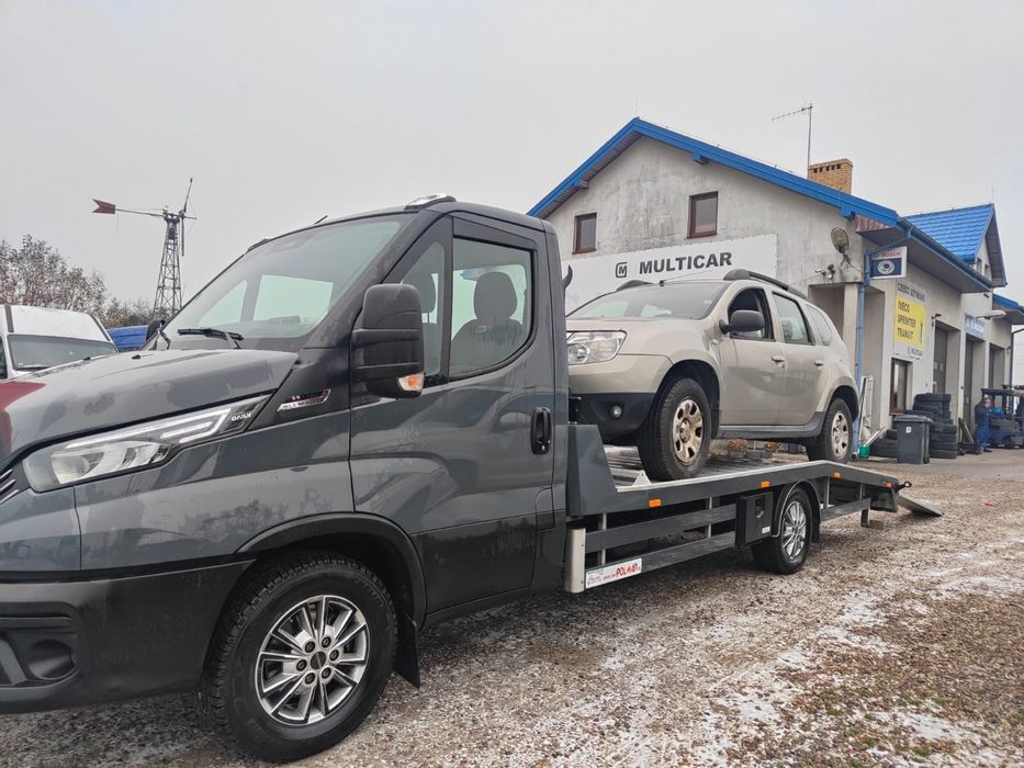 Pomoc drogowa autolaweta transport aut, maszyn