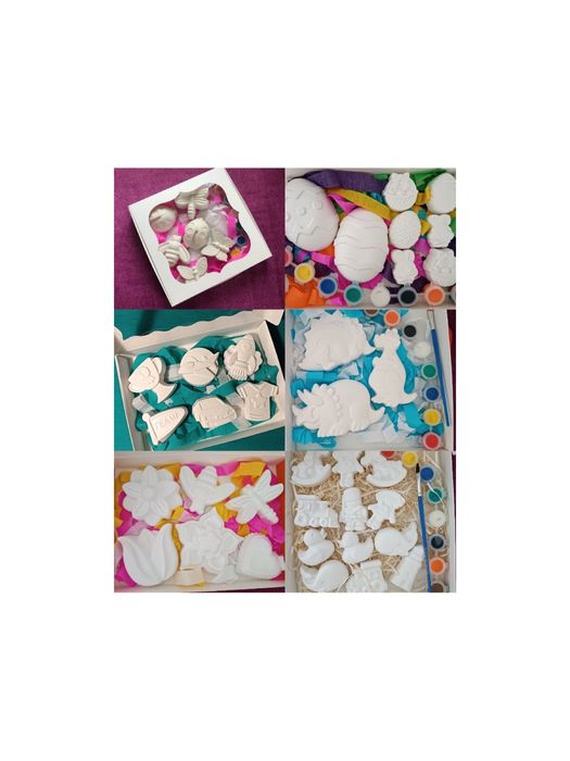 Гіпсові фігурки размальовкі