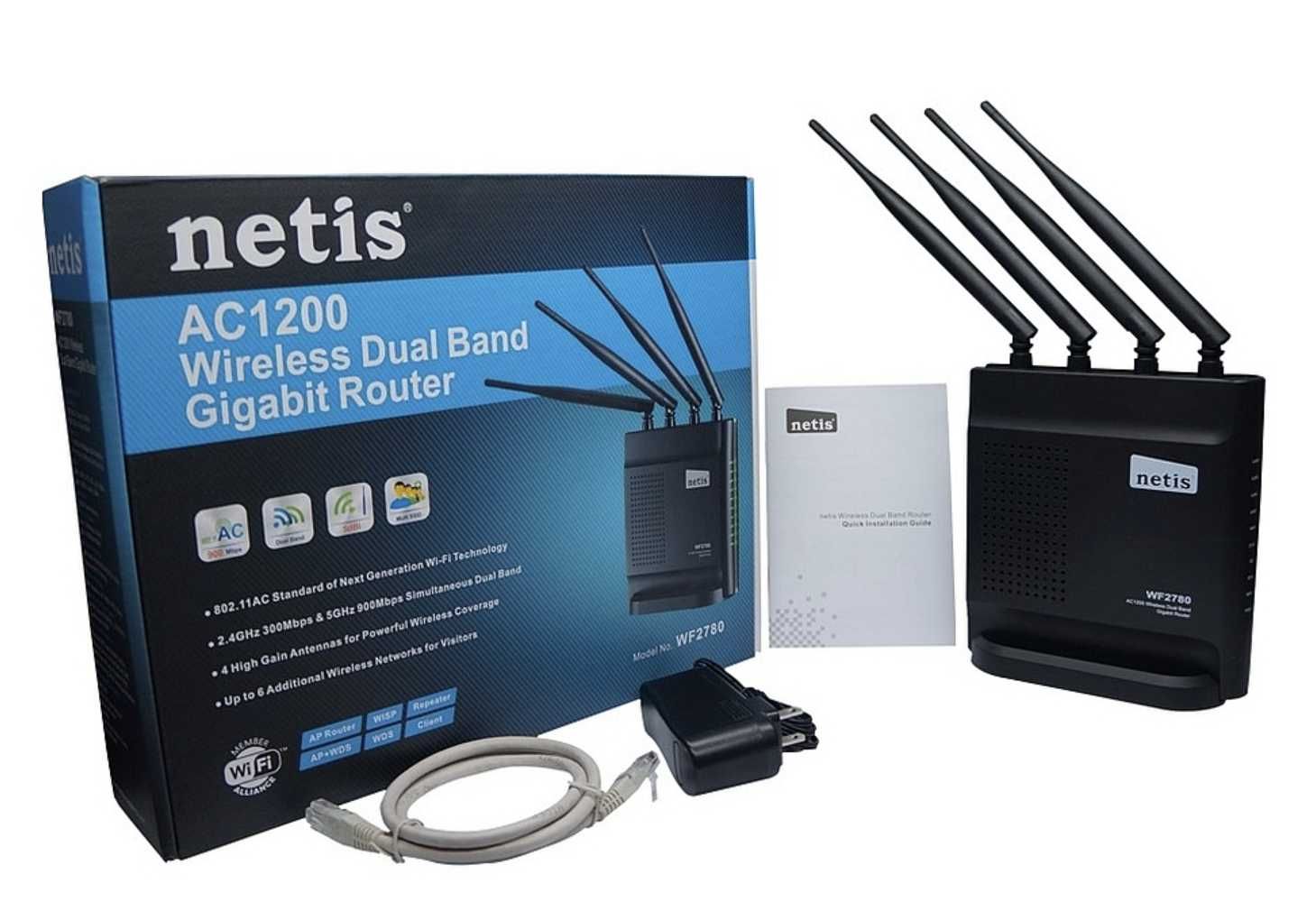 Gigabit Router WiFi Netis WF2780 AC1200