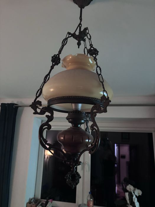 Lampa sufitowa mosiężna