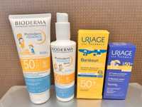 Сонцезахисне молочко, крем для дітей, Bioderma, Uriage, Mustela