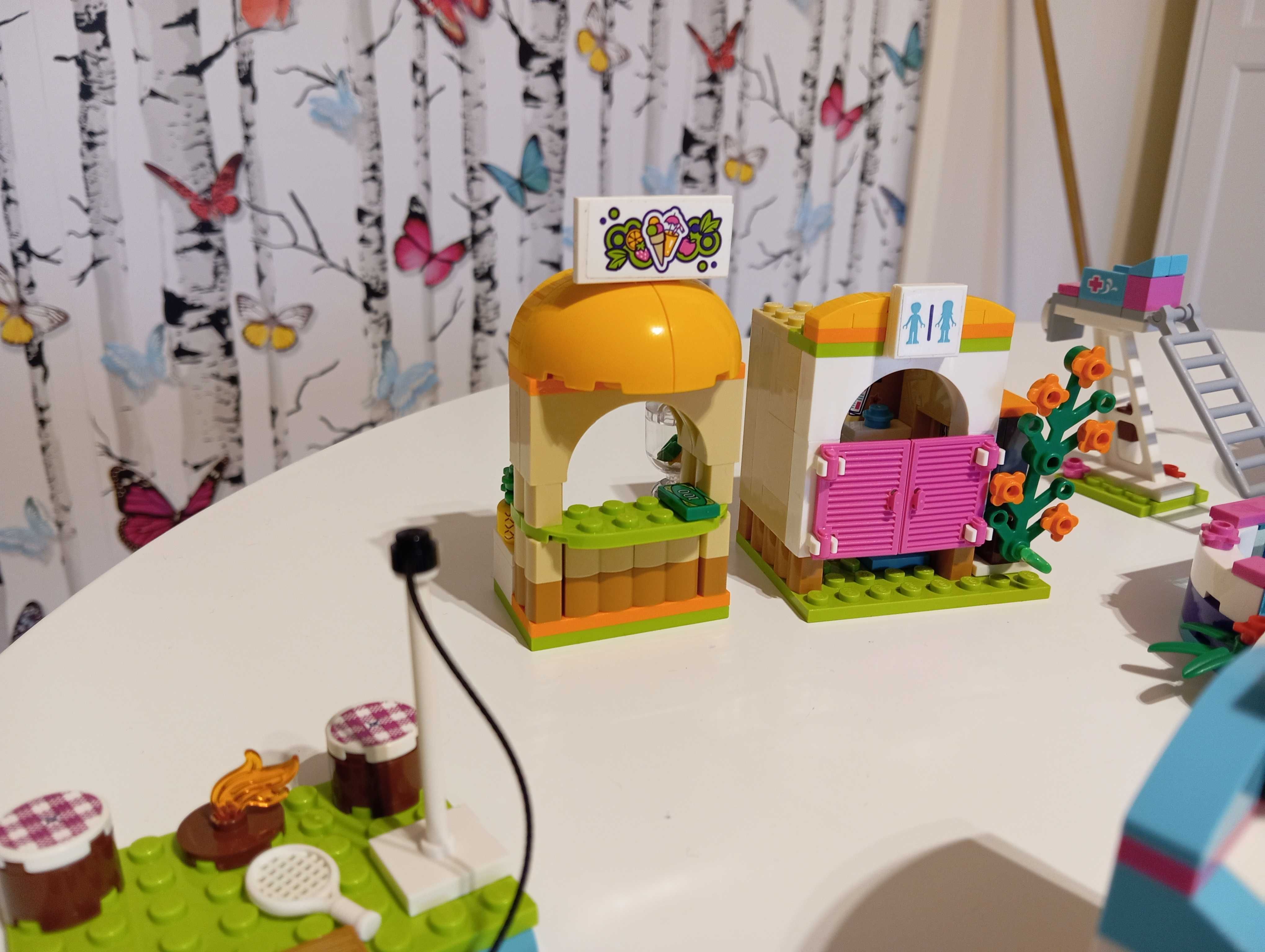 3 Zestawy Lego Friends 41313, 41364, 41304 Basen pieski samochód