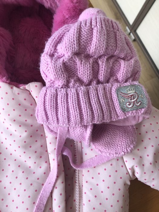 Комбінезон для дівчинки,68 см,шапочка в подарунок