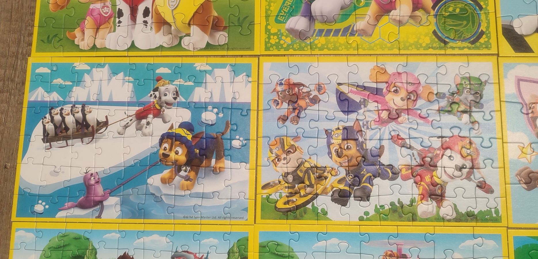 Puzzle Trefl 9 w 1 Psi Patrol + Tomek i przyjaciele