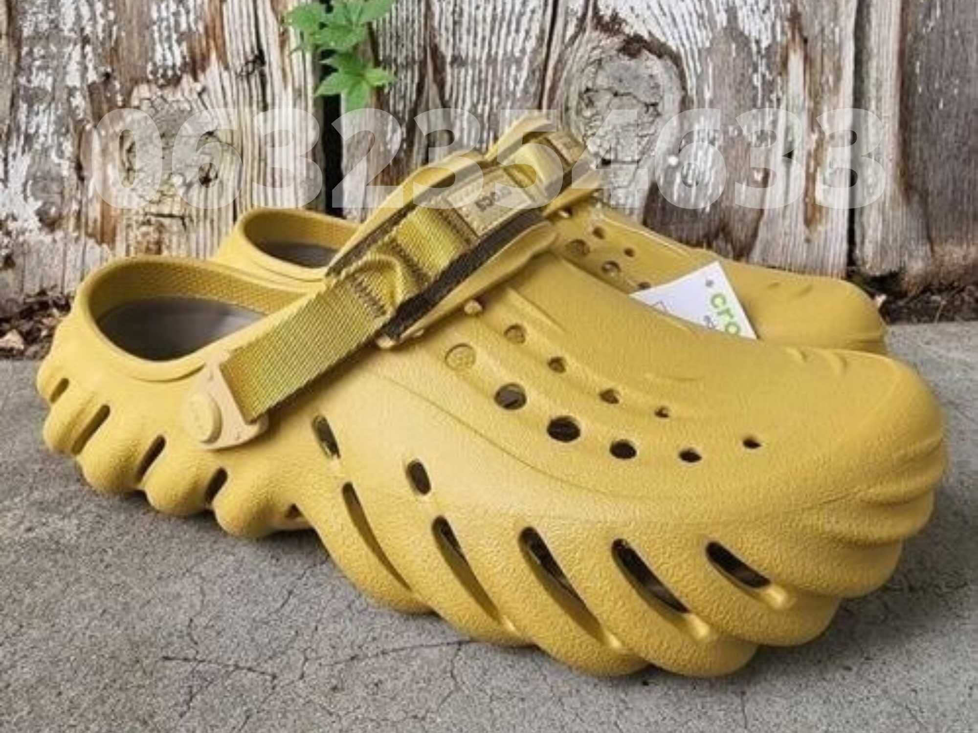 Чоловічі Крокси Ехо клог Crocs Echo Clog Дуже м'ягке взуття крокс