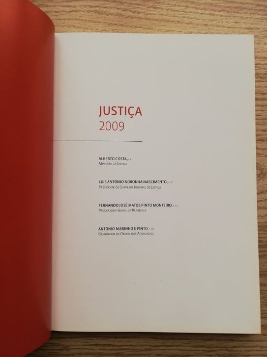 Livro Justiça 2009 – Alberto Costa