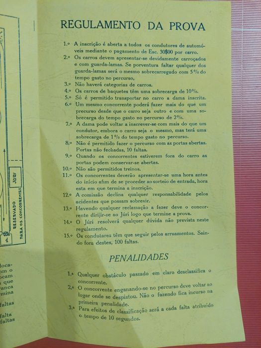 Ano 1939 gincana automóvel Alcobaça