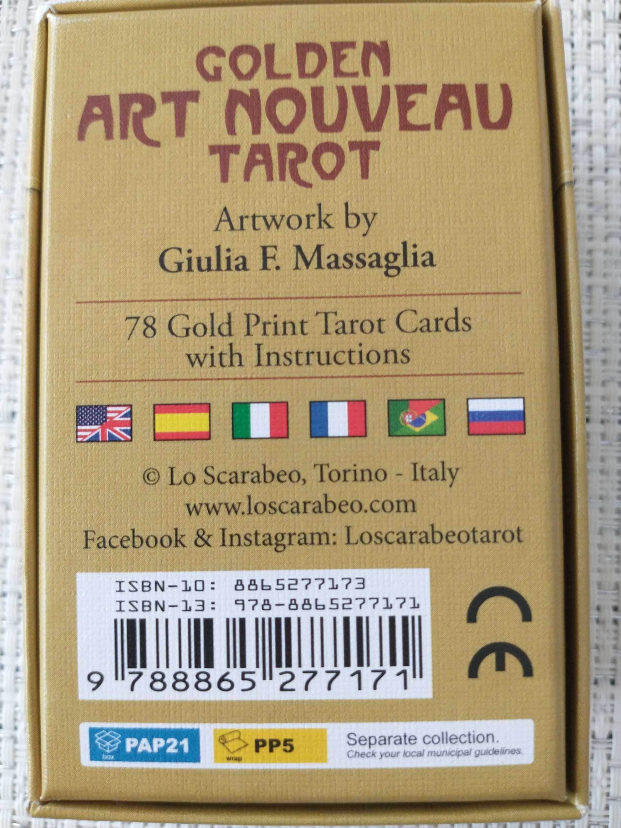 Karty Tarota  Golden Art  Nouveau Tarot    Mini