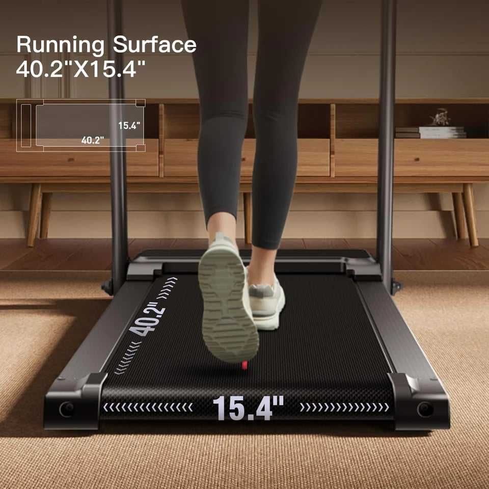 Bieżnia Składana Elektryczna Mała Pod Biurko Marsz Jogging