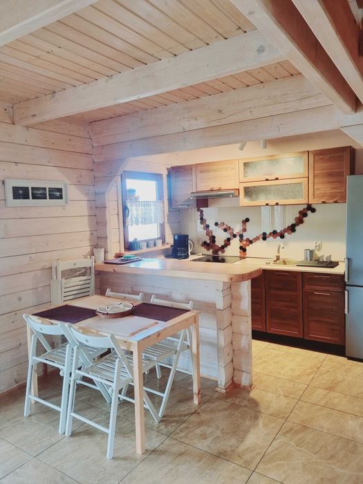 Domek nad jeziorem z linią brzegową na Mazurach Ryn Rybical - Staś