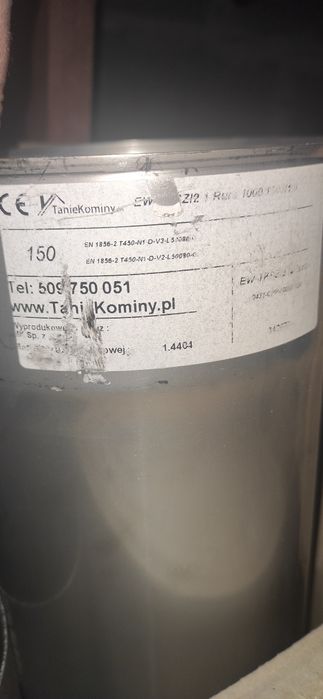 Wkłady kominowe EW-TKS|2 1m 6szt rury żaroodporne komin kwasoodporny