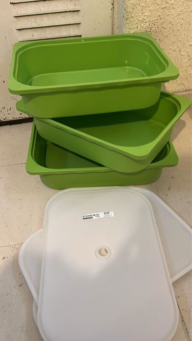 Conj caixas arrumação trofast