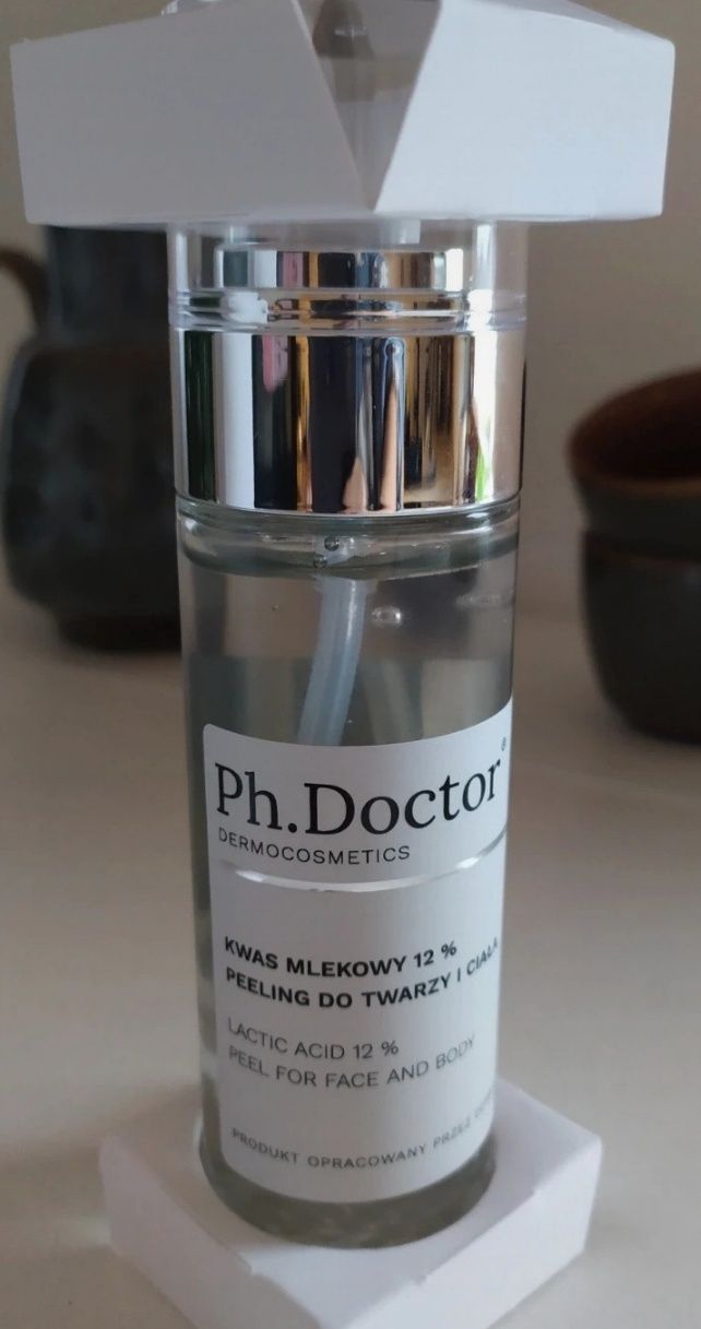 Ph doctor peeling do twarzy i ciała 12% kwas mlekowy NOWY długa data