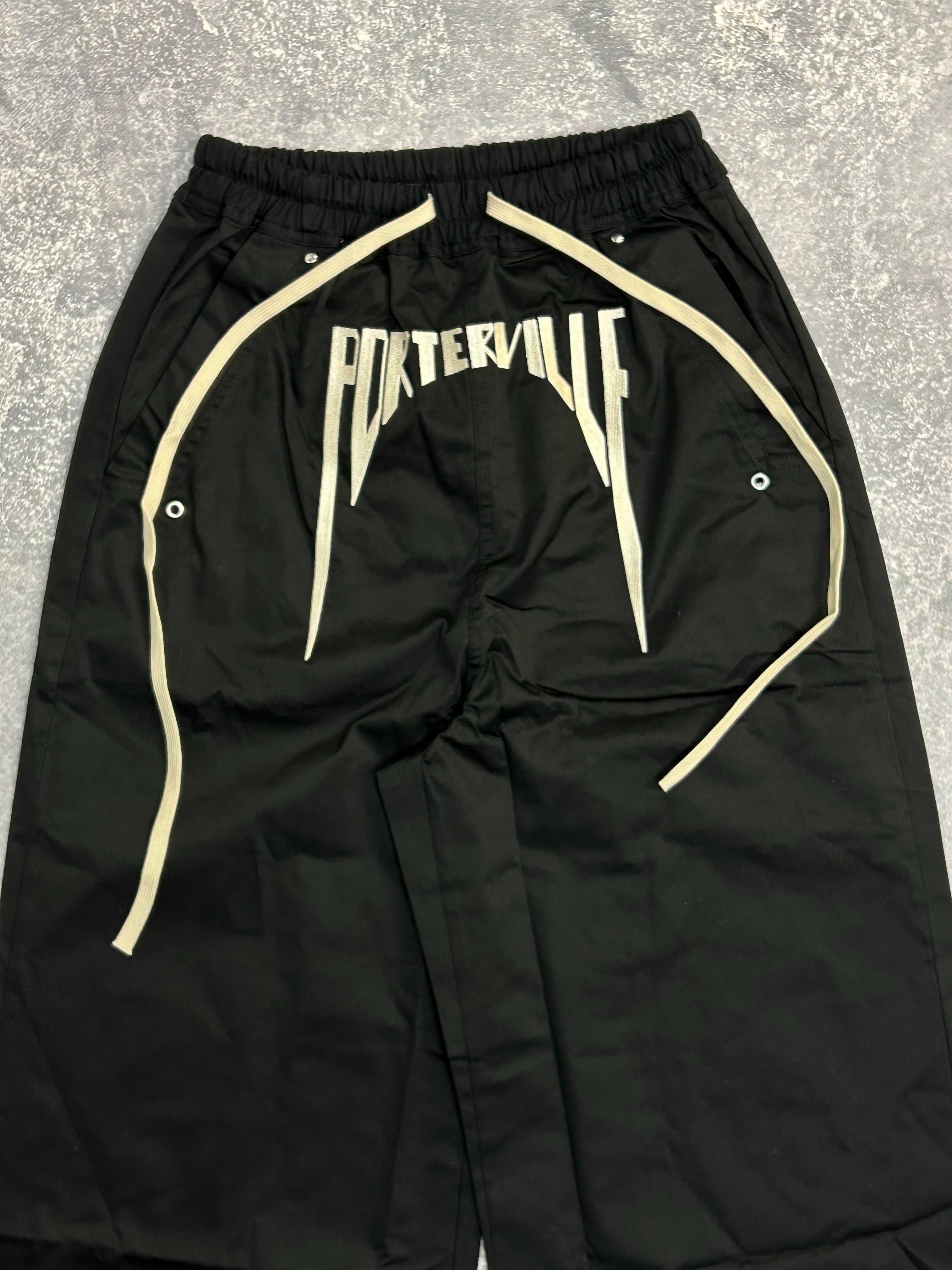 Rick Owens DRKSHDW черные штаны карго джинсы чорні штани porterville M