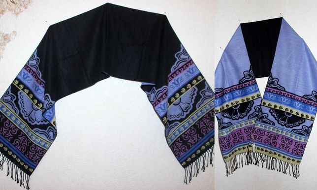 Роскошный тёплый шарф из натурального шёлка Thai Silk Village