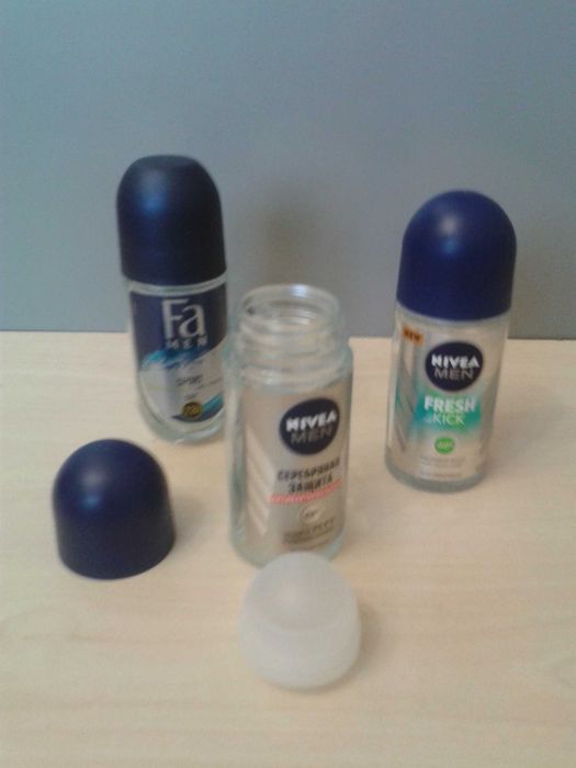 Баночки  стеклянные из под дезодоранта-крышки сьемные