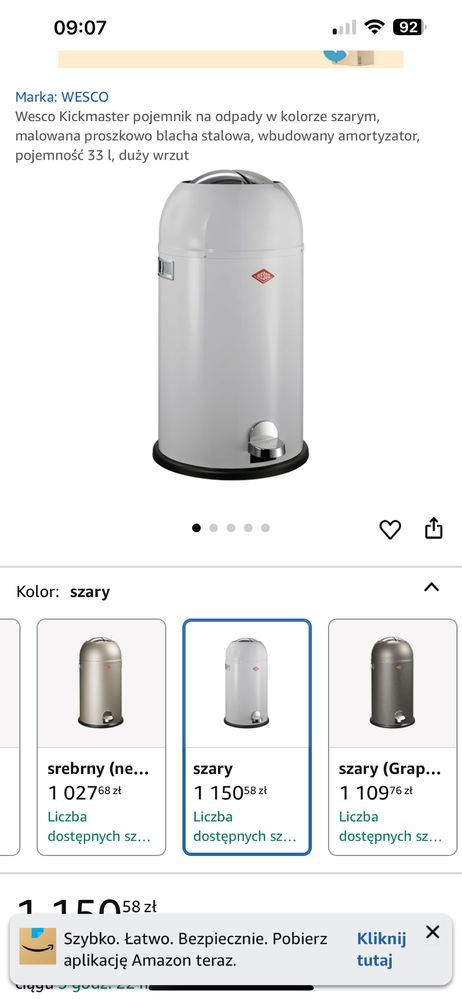 Wesco kosz na smieci