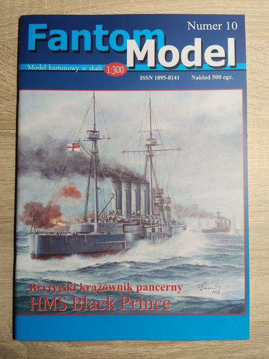 Model kartonowy Fantom Model HMS Black Prince 1:300 Numer 10