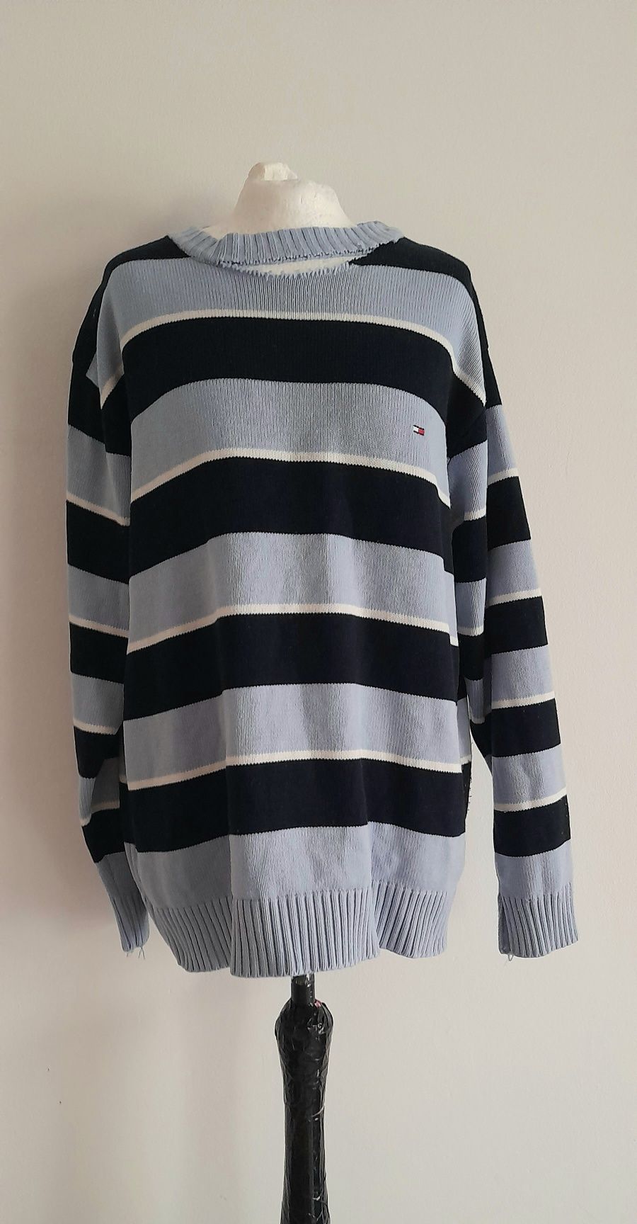 Oryginał tommy hilfiger sweter damski męski oversize 42 xl 40 l 38 m