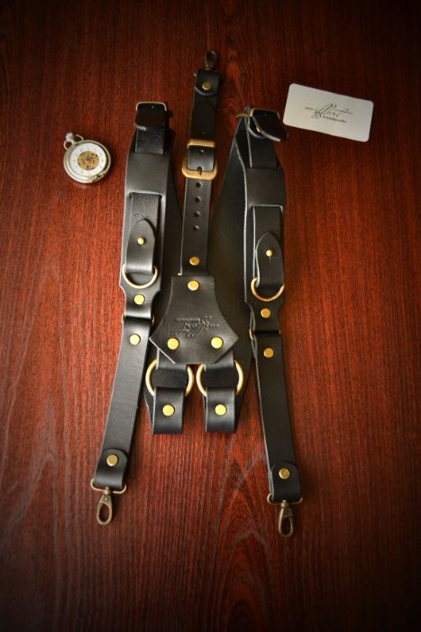 Мужская портупея. Кожаные подтяжки ручной работы. Днепр