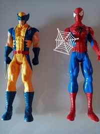 1 Wolverine e 1 homem aranha com 30cm