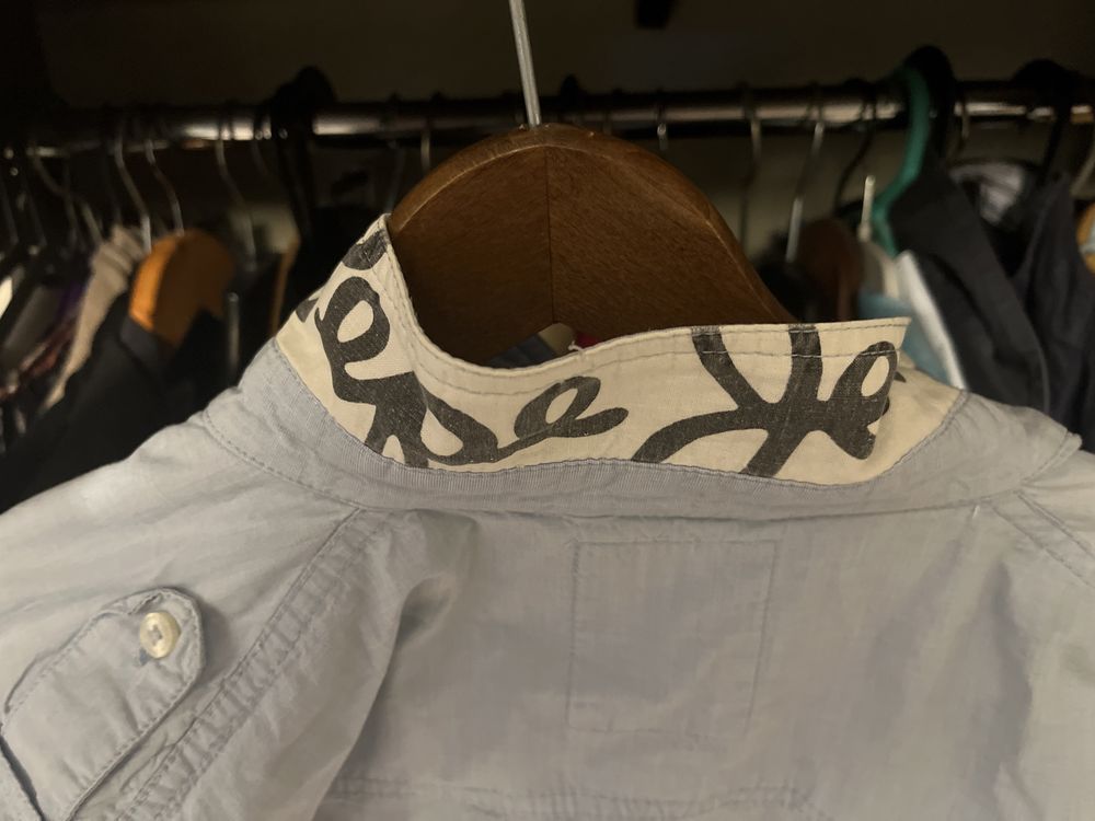 Pepe Jeans - blekitna koszula z krotkim rekawem S