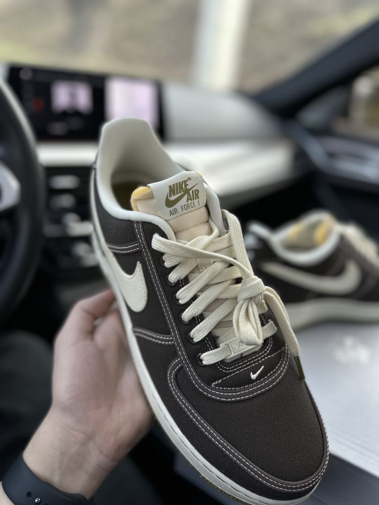 Оригінал! Nike Air Force 1 PRM Baroque Brown CI9349-201 44.5 US 10.5