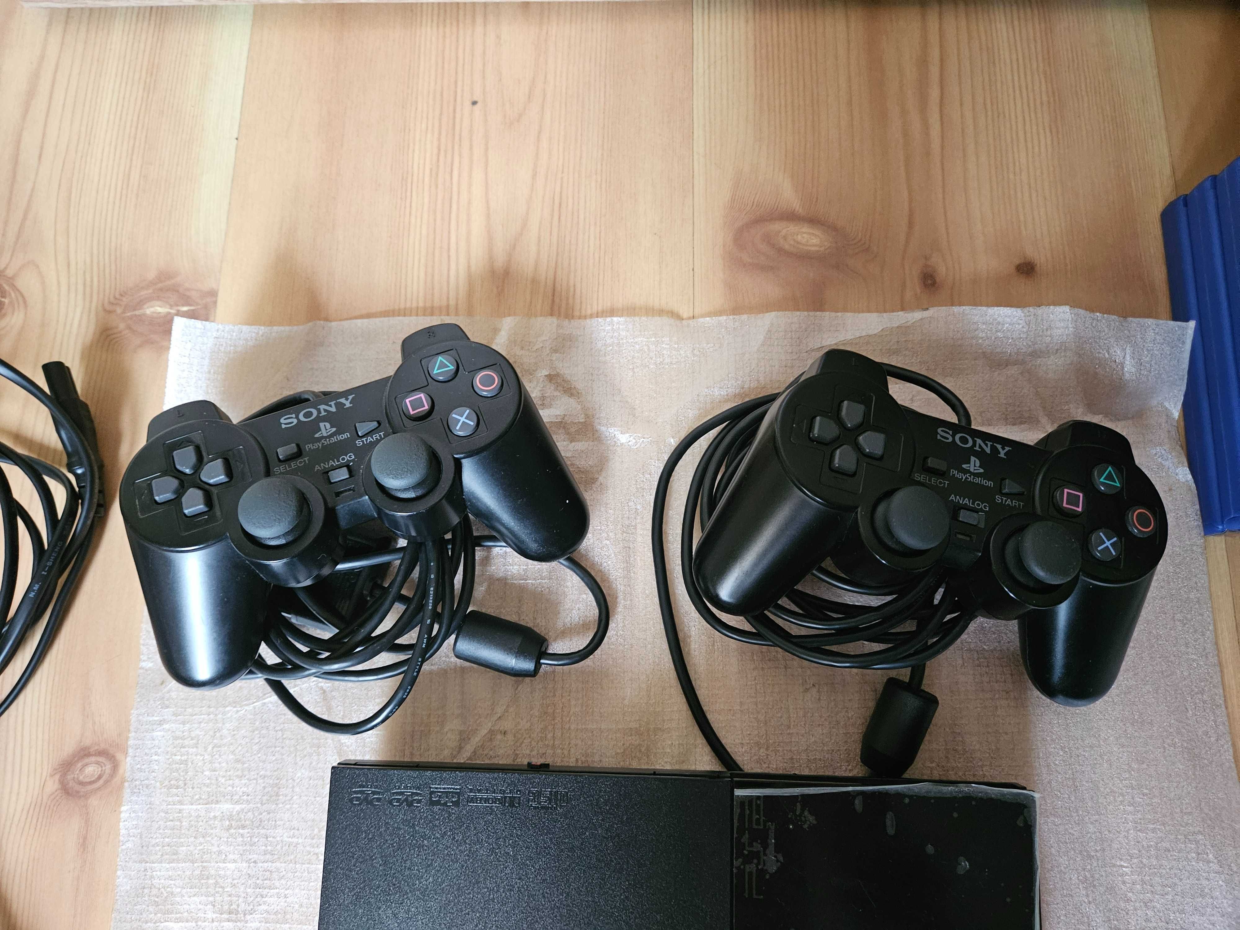 Konsola Playstation 2 SCPH-90004 - komplet + 8 gier