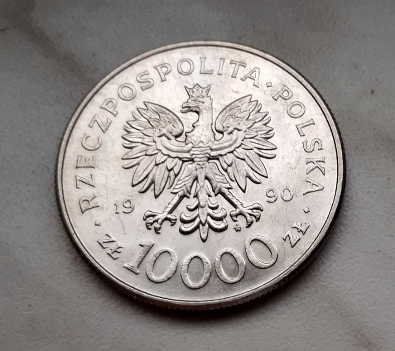 76) POLSKA - 10000 Złotych - 1990 r. Solidarność