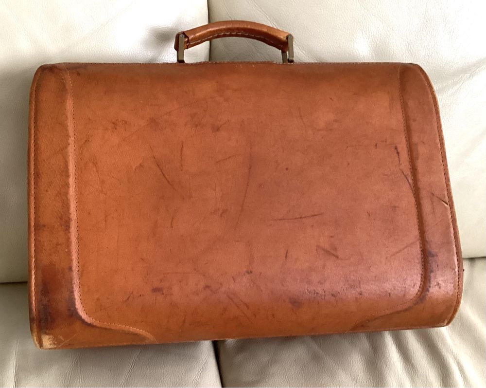 Torba skórzana lekarska vintage