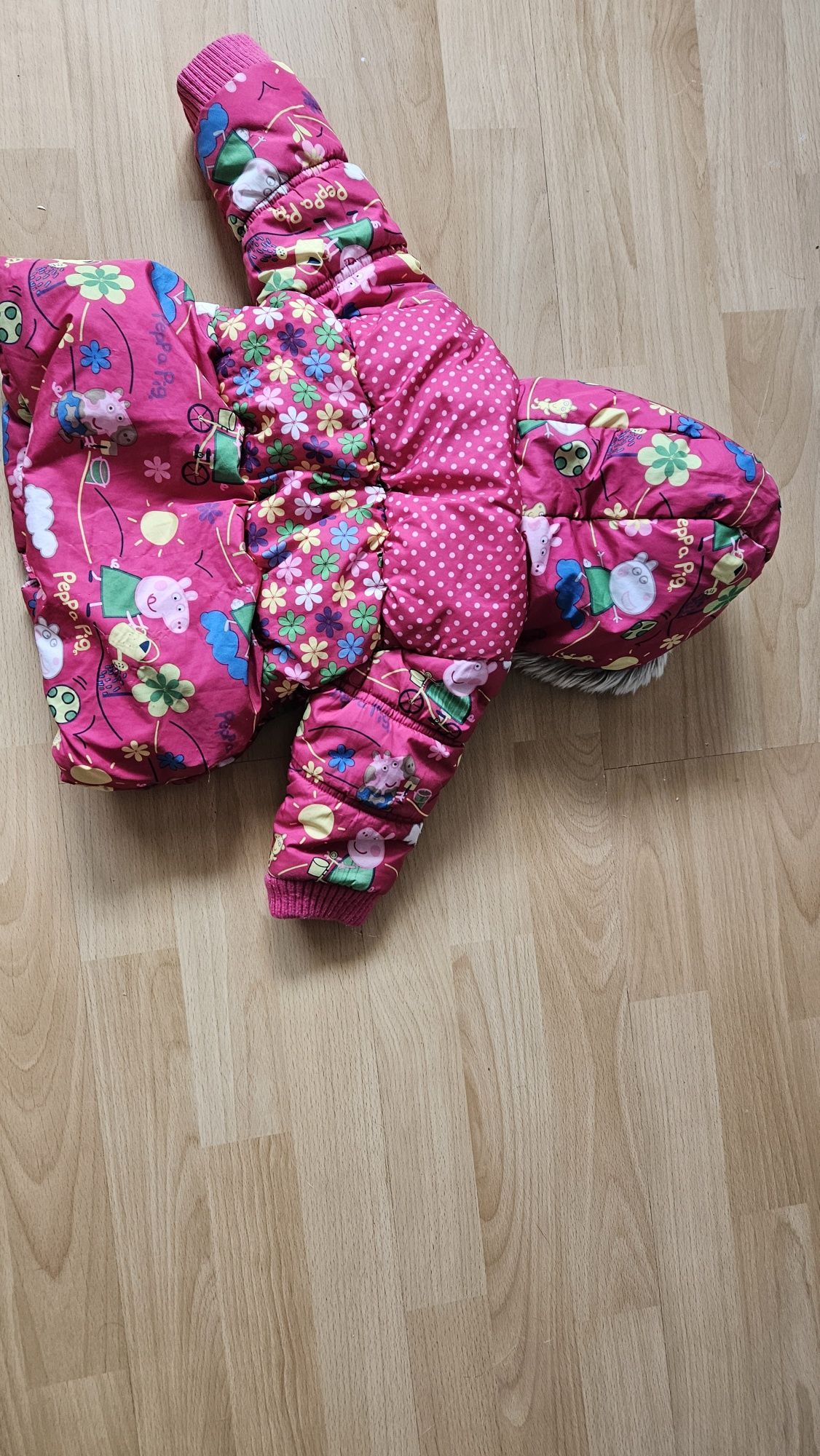 Kurtka next 6-9m 74 68 różowa swinka peppa pig peppe