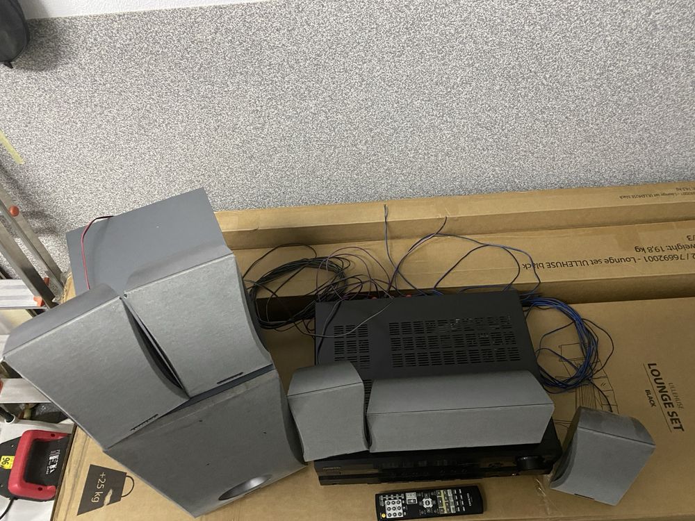 Kino Domowe 5.1 Amplituner Onkyo TX-SR506 zestaw Onkyo 5.1 Subwoofer