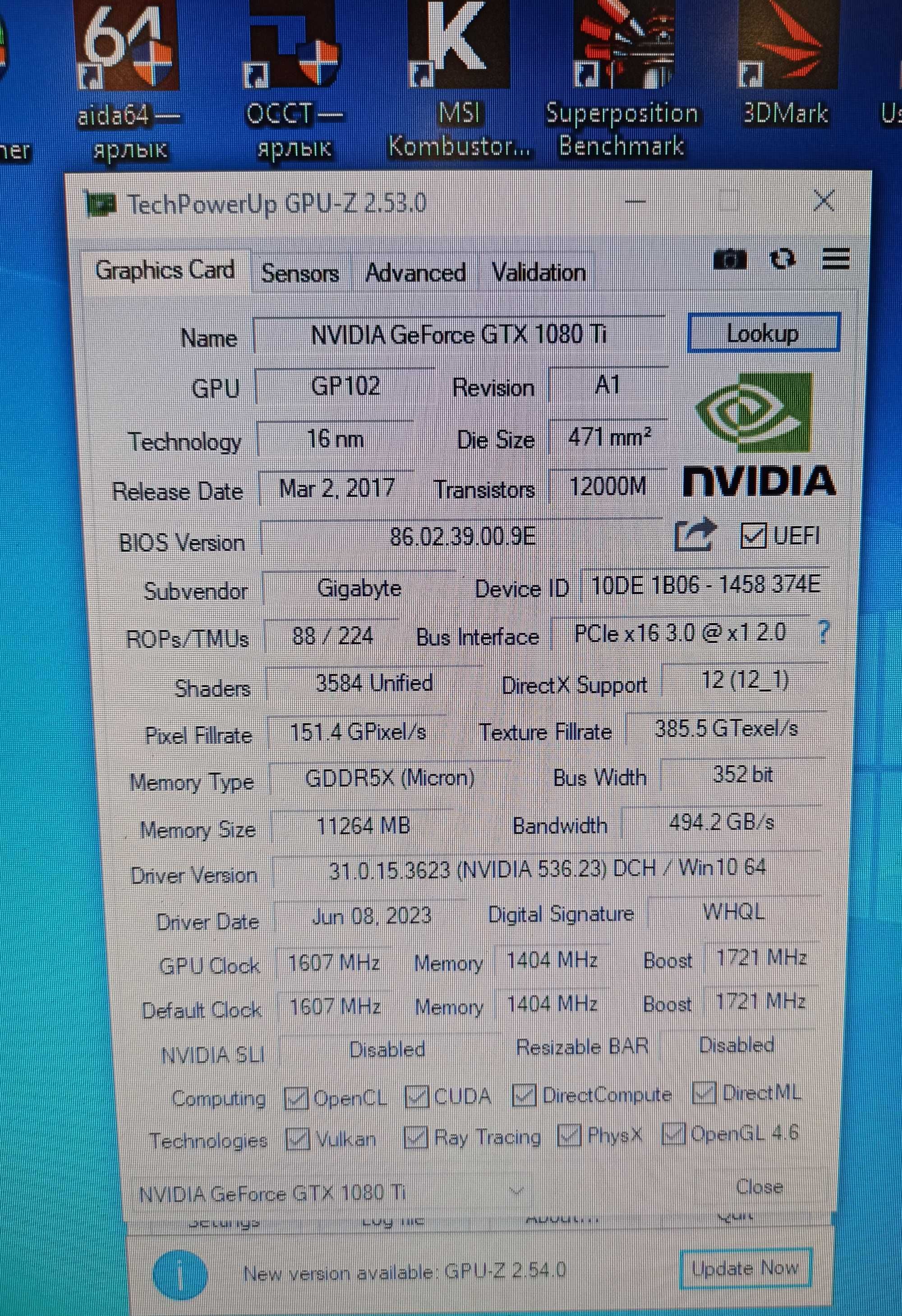 GIGABYTE GeForce GTX 1080 Ti AORUS XTREME EDITION 11G karta graficzna