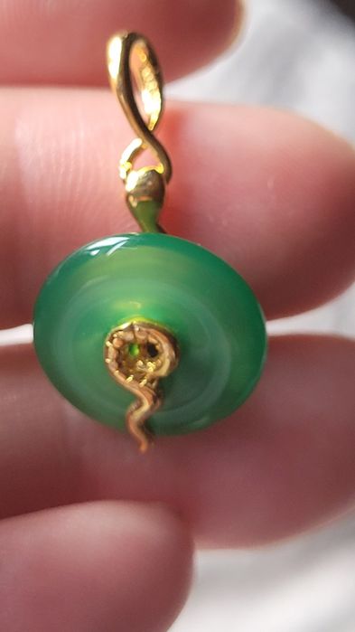 Charms pandora zielony