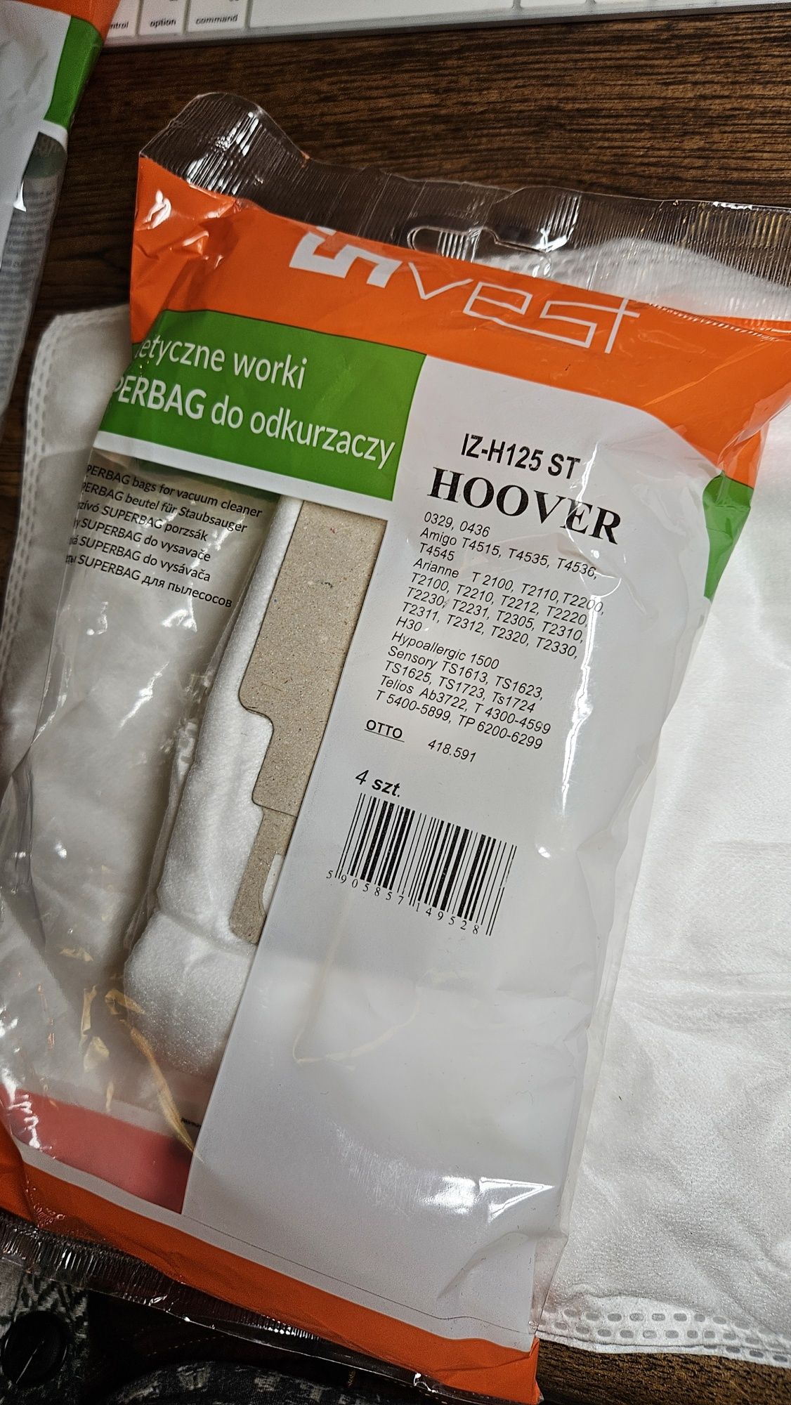10 worków Hoover do odkurzcza
