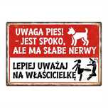 Nowa tabliczka metalowa