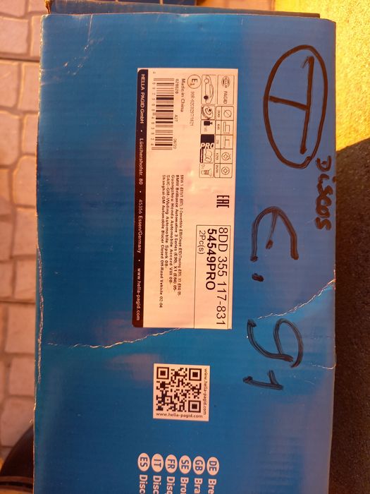 Discos Hella + Pastilhas Ate para trás BMW e91