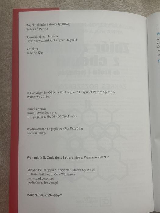 Zbiór zadań z chemii Pazdro