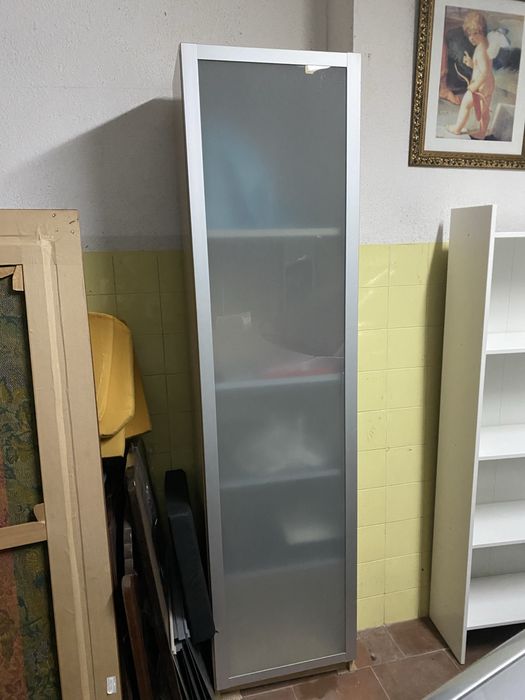 Móvel/Sapateira Ikea Pax, vidro fosco, 50x38x201 cm