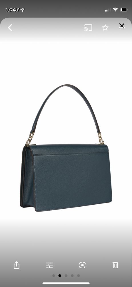 Mala furla azul turquesa