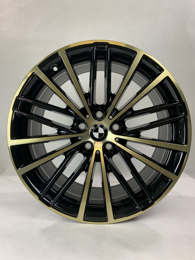 Nowe 19” felgi BMW G30 G31 Night Gold czarny zloty + dekielek