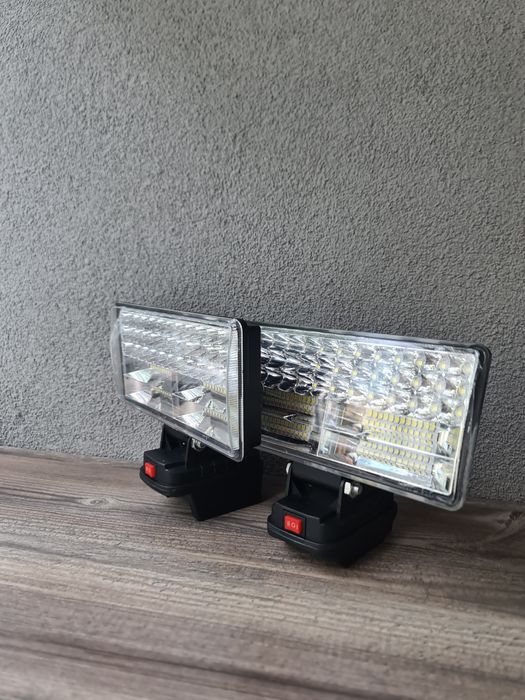 Прожектор під акумулятори Milwaukee та Dewalt, Bosch лампа ліхтар