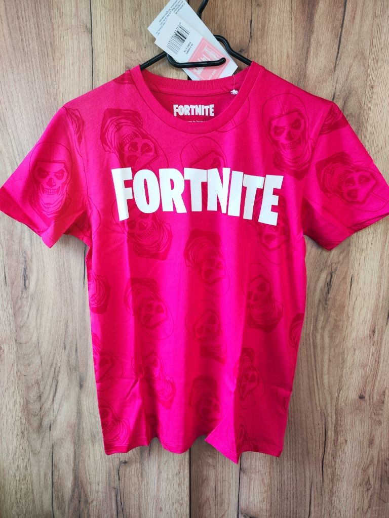 Koszulka bawełniana T-shirt dla fanów Fortnite, dziewczęca, rozmiar 16