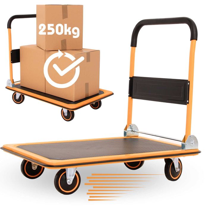 Wózek Platformowy Transportowy Magazynowy 250kg Kurierski Faktura VAT