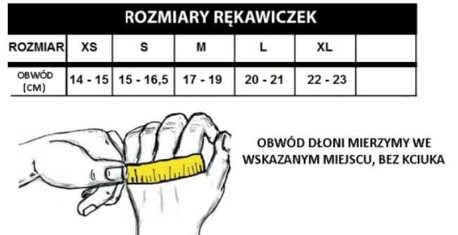 Rękawice motocyklowe DAMSKIE TSCHUL 301 rozmiary: XS S M L XL