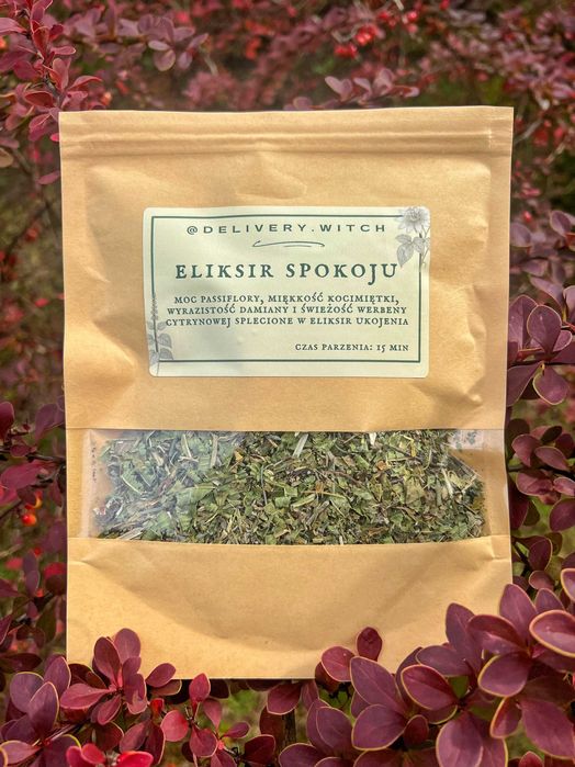 Zioła na sen zasypianie uspokojenie mieszanka Eliksir Spokoju