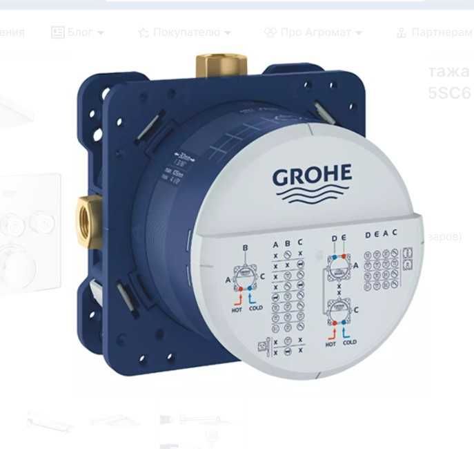 Душова система Grohe для ванни SmartControl UA26415SC2 UA26415SC6