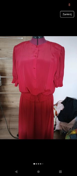 Bordowa garsonka rozmiar L